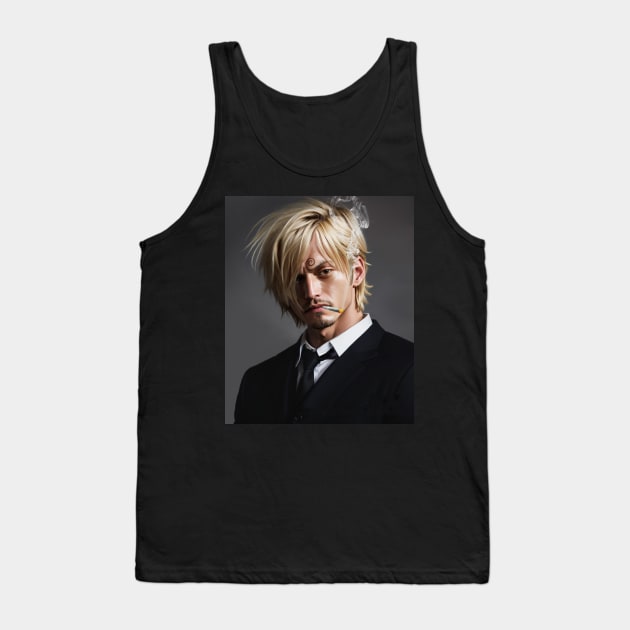 Realistic Sanji Tank Top by Shibuz4.art